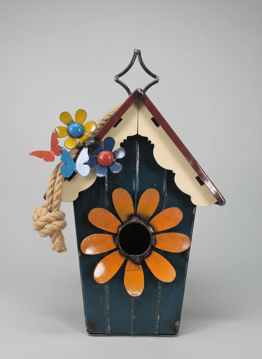 Saidy Birdhouse Hand Made Recycled Metal