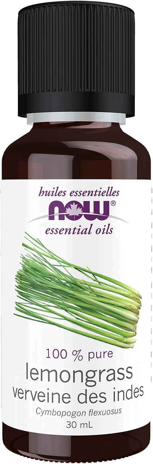 Now Brand 100% Pure Lemongrass Essential Oil 30 ml Pure Source