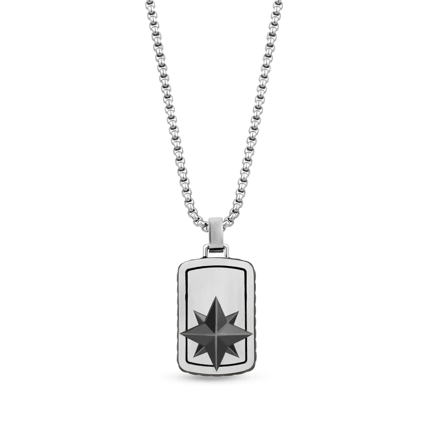 North Star Dog Tag Pendant Happy Buddha