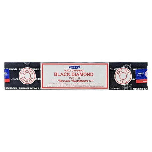 nag champa black diamond incense sticks 15g Happy Buddha