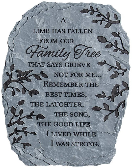 Resin Garden Stone Family Tree Happy Buddha