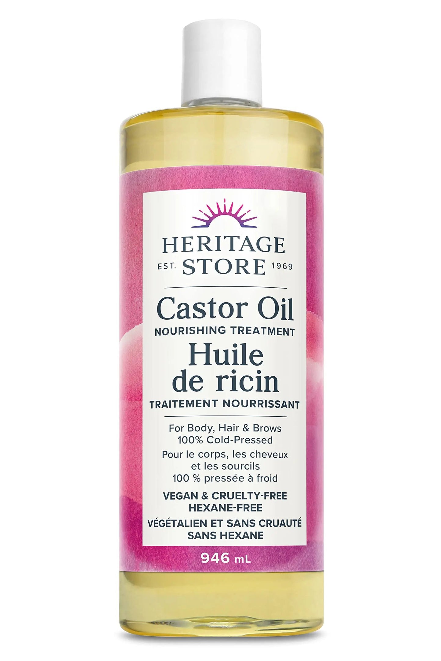 Castor Oil - 946mL / 32 Oz Happy Buddha