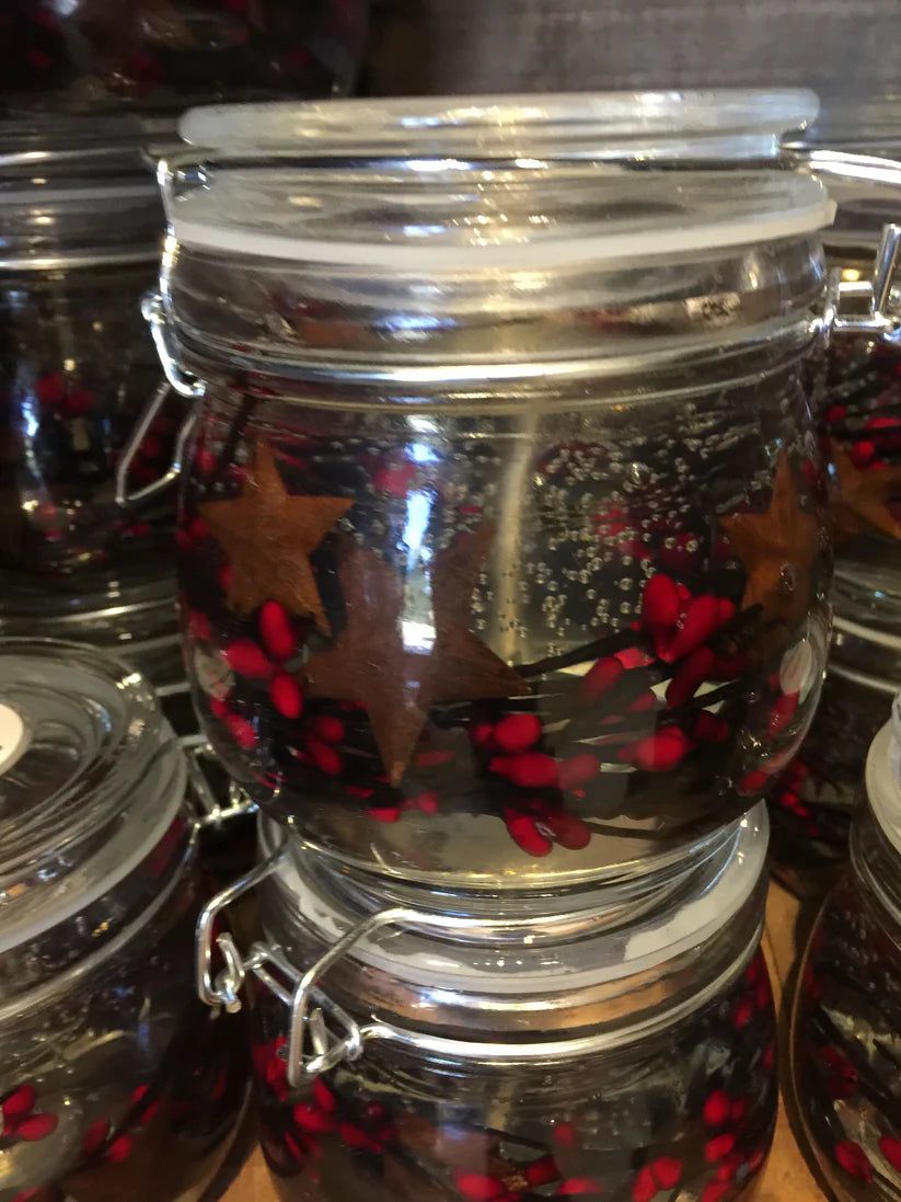 Gelmania Candle Cinnamon With Rustic Stars