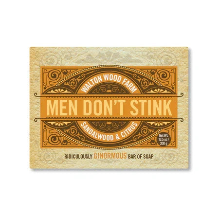 Walton Wood Farm Men Don't Stink Sandalwood and Citrus Bar Soap 300g Happy Buddha