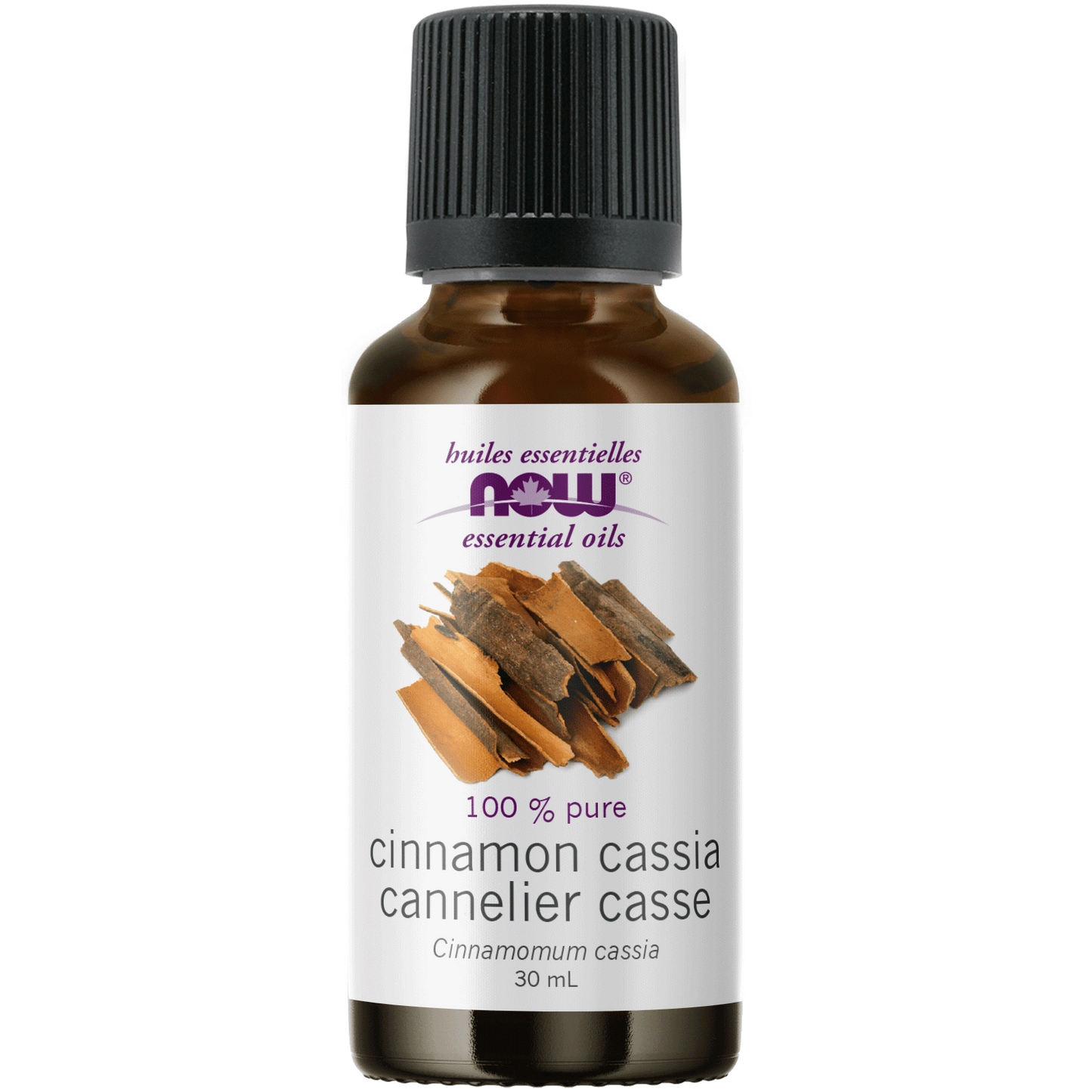 Now Brand Cinnamon Cassia 100% Essential oil 30 ml Happy Buddha