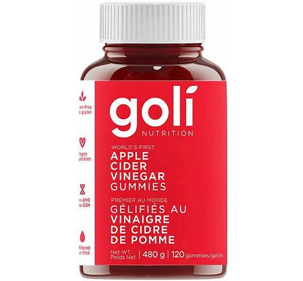 Apple Cider Vinegar Goli Gummies 120 gummies 480g Happy Buddha