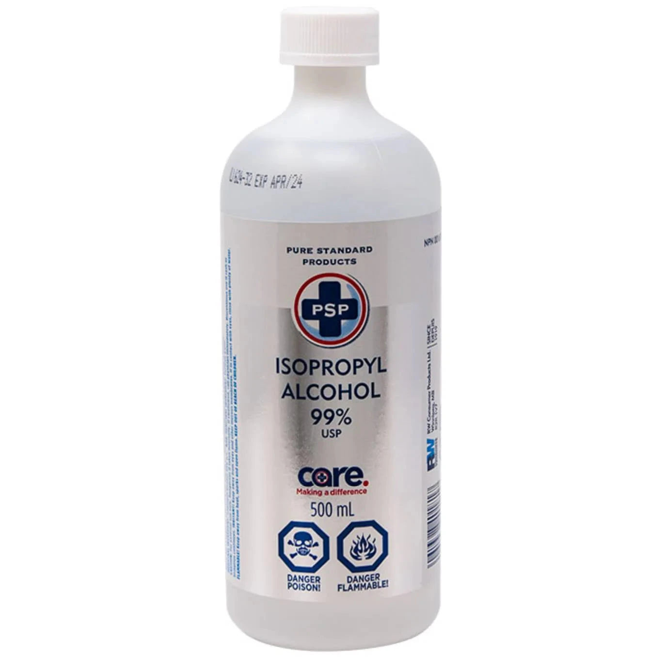 Pure Standard Product Isoprophyl Alcohol 99% 500ml costco