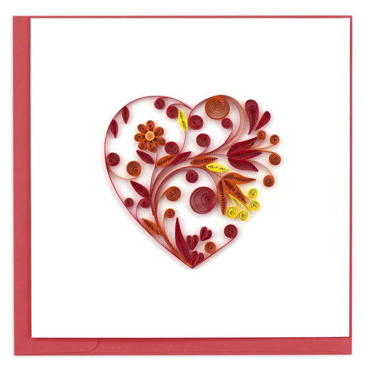 Quilled Heart Greeting Card Happy Buddha