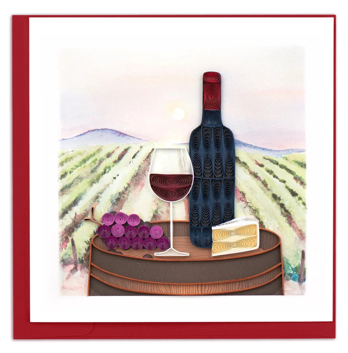Quilled Vineyard Greeting Card Happy Buddha