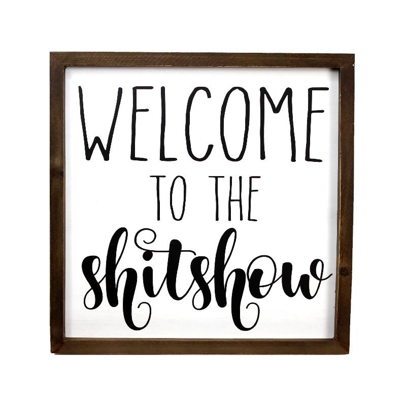 Welcome To The Shitshow Plaque Happy Buddha
