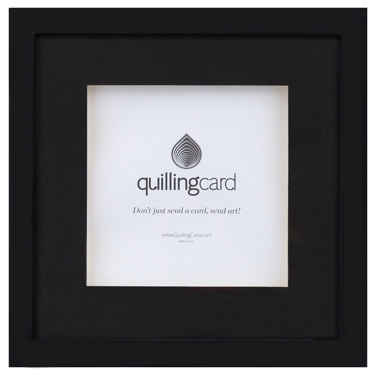 Quilling Card Shadow Bow Frame Black