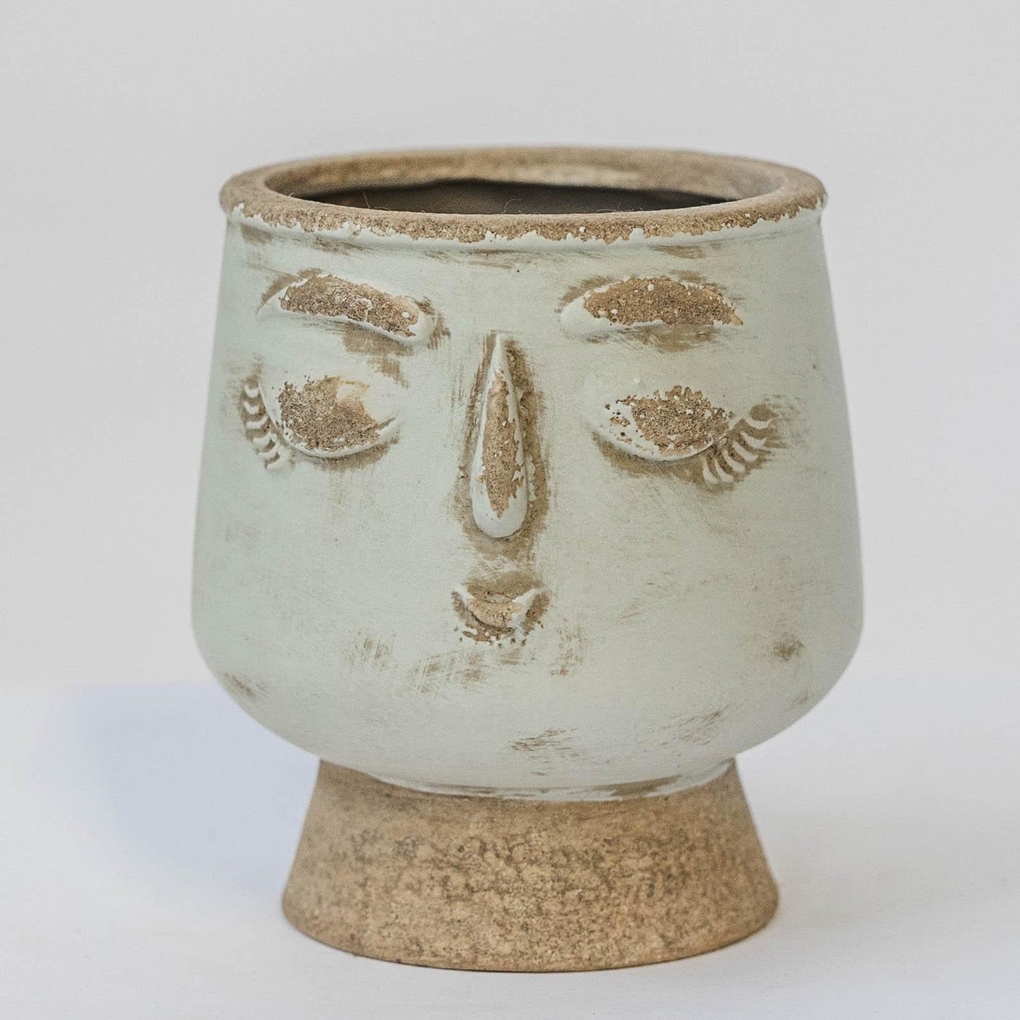 Ceramic Face Flower Pot Happy Buddha