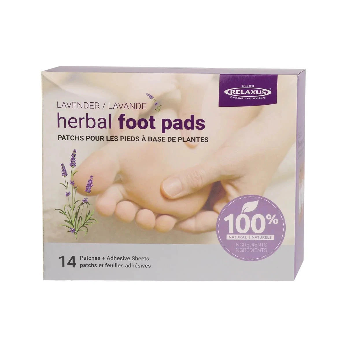 Lavender Herbal Foot Pads Happy Buddha