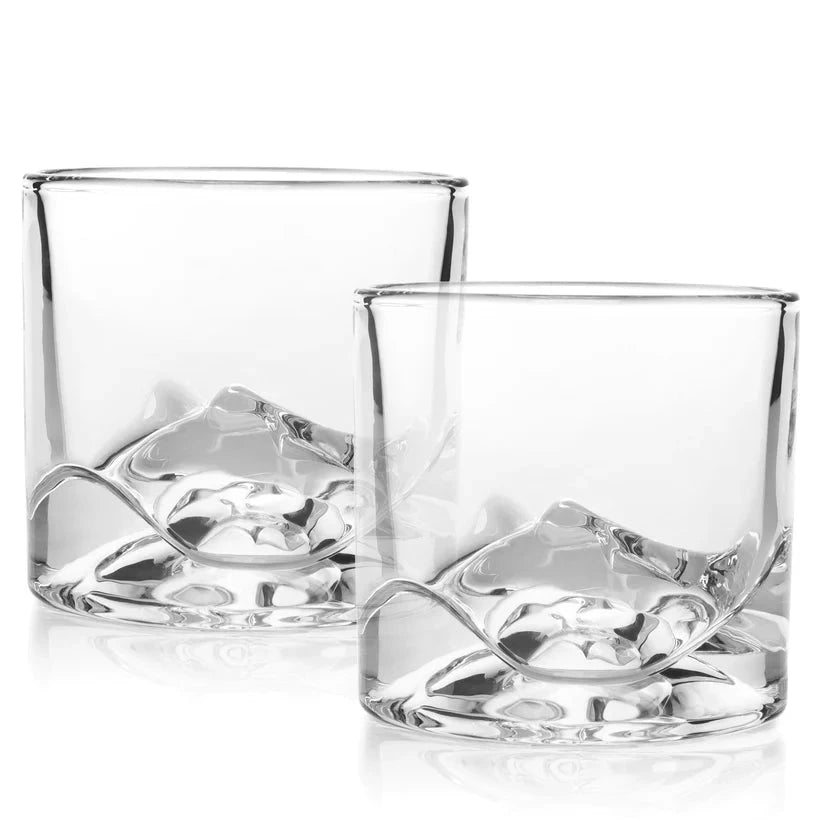 Whiskey Glasses Set Of 2 Mt Denali Happy Buddha