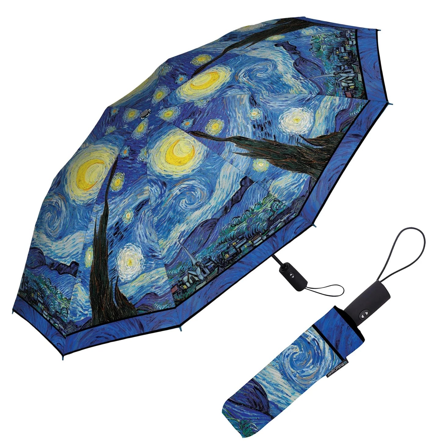 Van Gogh Starry Night Travel Umbrella