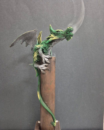 dragon tower incense holder
