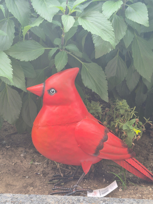 small metal cardinal