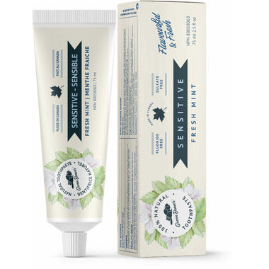 Green Beaver Fluoride Free Sulfate Free Fresh Mint Toothpaste Sensitive