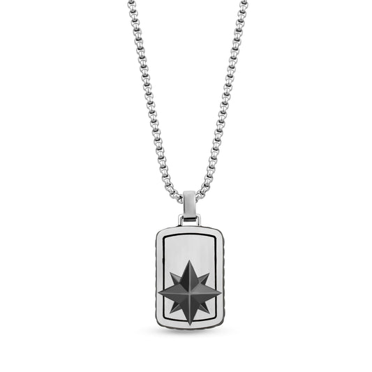 North Star Dog Tag Pendant