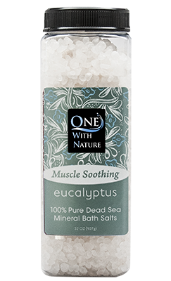 MUSCLE SOOTHING Eucalyptus Dead Sea Mineral Bath Salt 32 oz
