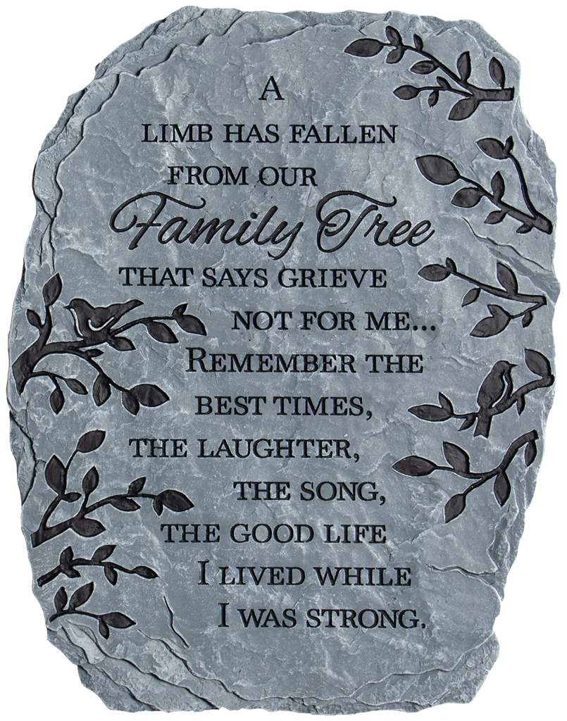 Resin Garden Stone Family Tree
