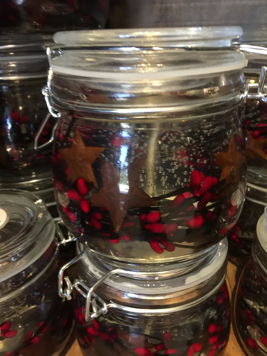 Gelmania Candle Cinnamon With Rustic Stars