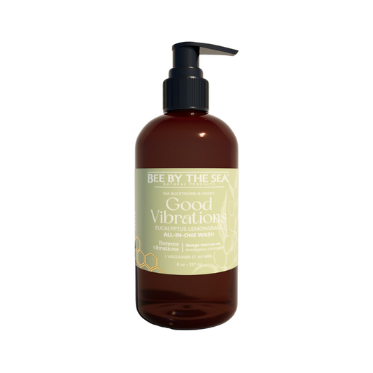 Bee by the Sea Good Vibrations all in one wash eucalyptus and lemongrass 237 ml limited edition