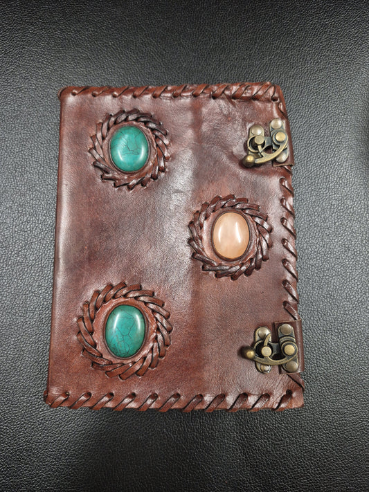 Three Stone And Latch Leather Journal