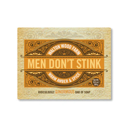 Walton Wood Farm Men Don't Stink Warm Amber and Spice Bar Soap 300g