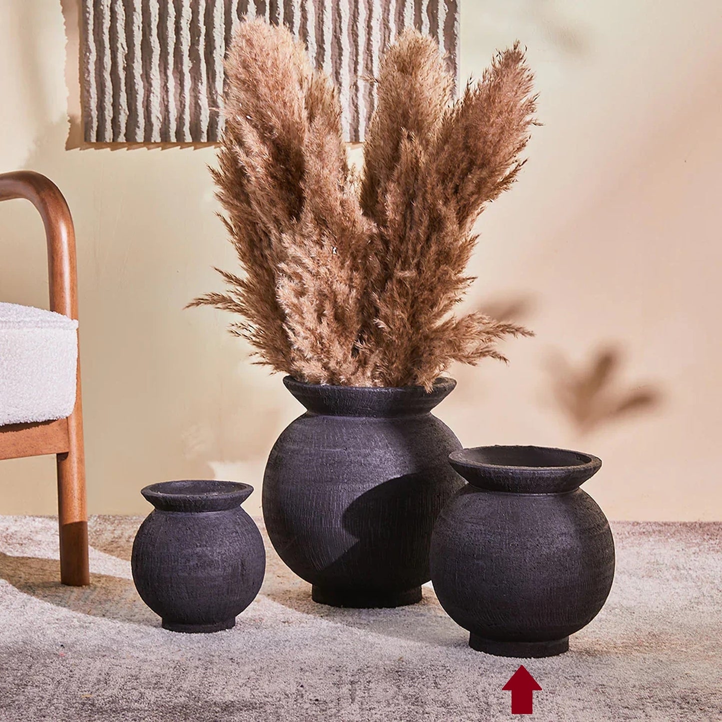 Starlight Settle Terracotta pot,small