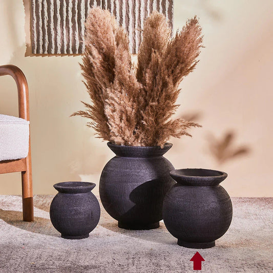 Starlight Settle Terracotta pot,small