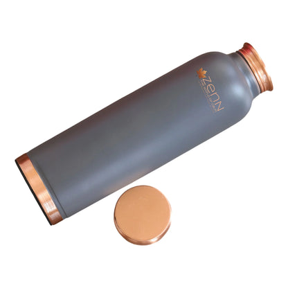 Pure Copper Grey Ergonomic Bottle 900ml /30oz