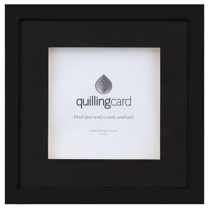 Quilling Card Shadow Bow Frame Black
