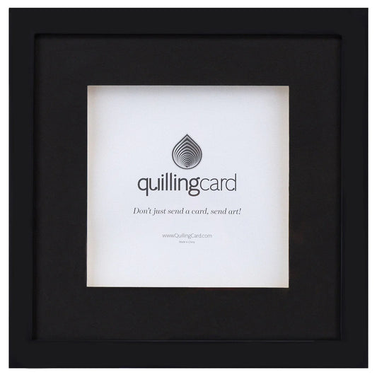 Quilling Card Shadow Bow Frame Black