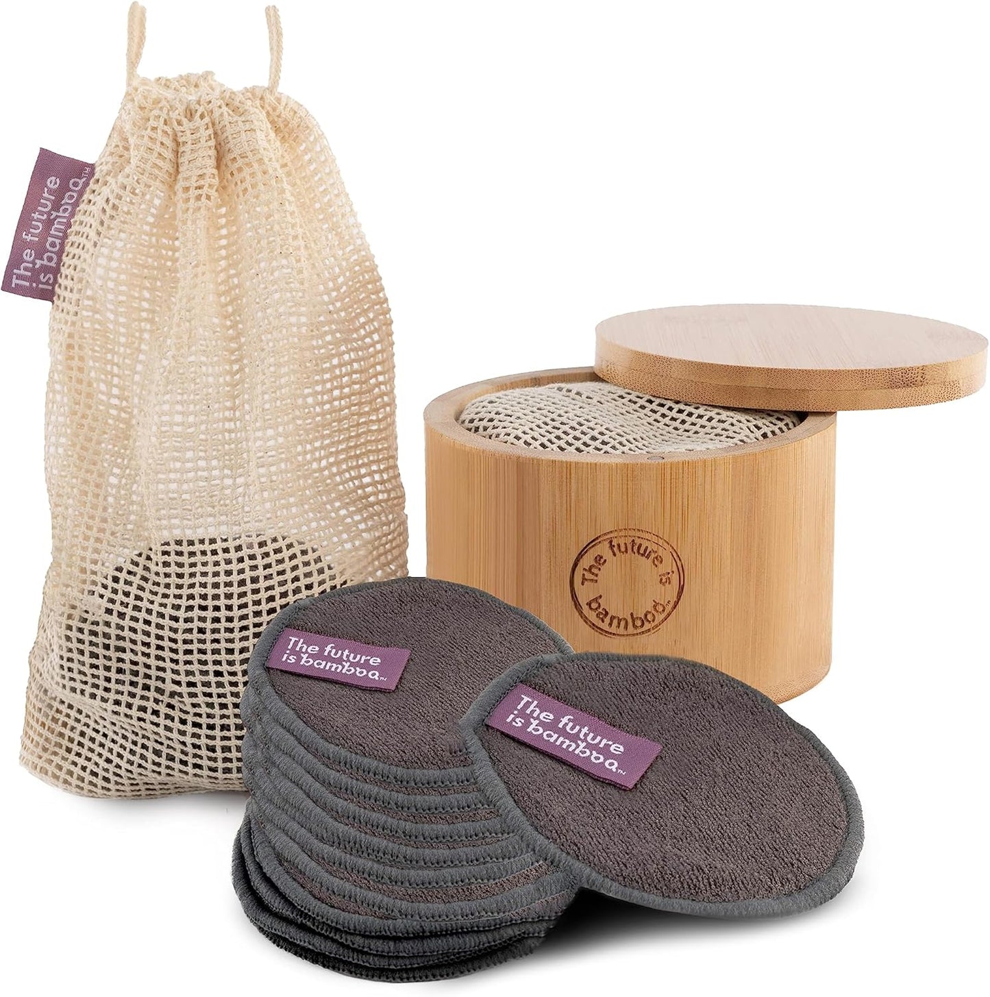 Bamboo charcoal facial rounds starter kit