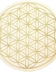 Flower of life wood crystal grid