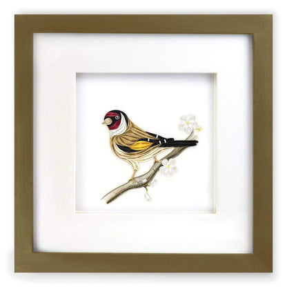 Quilling Card Shadow Box Frame Brushed Gold