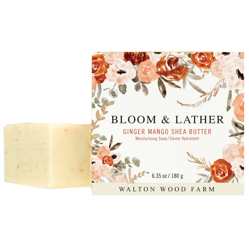 GINGER MANGO SHEA BUTTER 6.35 oz SOAP BAR