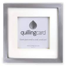 Quilling Card Shadow Box Frame Silver